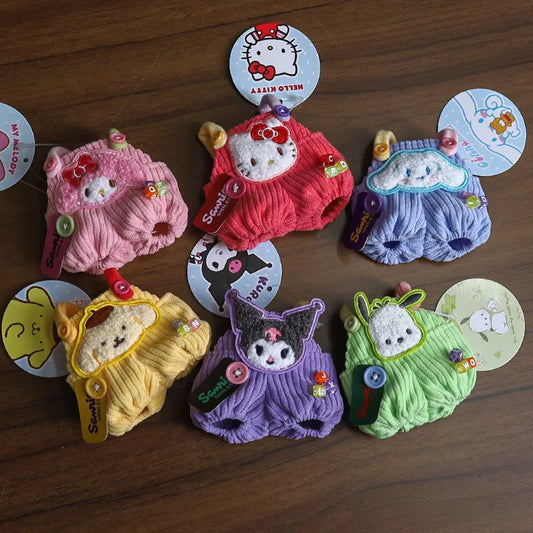 EZ Sanrio Plush Doll Clothing for Doll Kawaii Anime Hello Kitty Melody Clothes Toys Cute Small Doll Accessories Girls Gifts