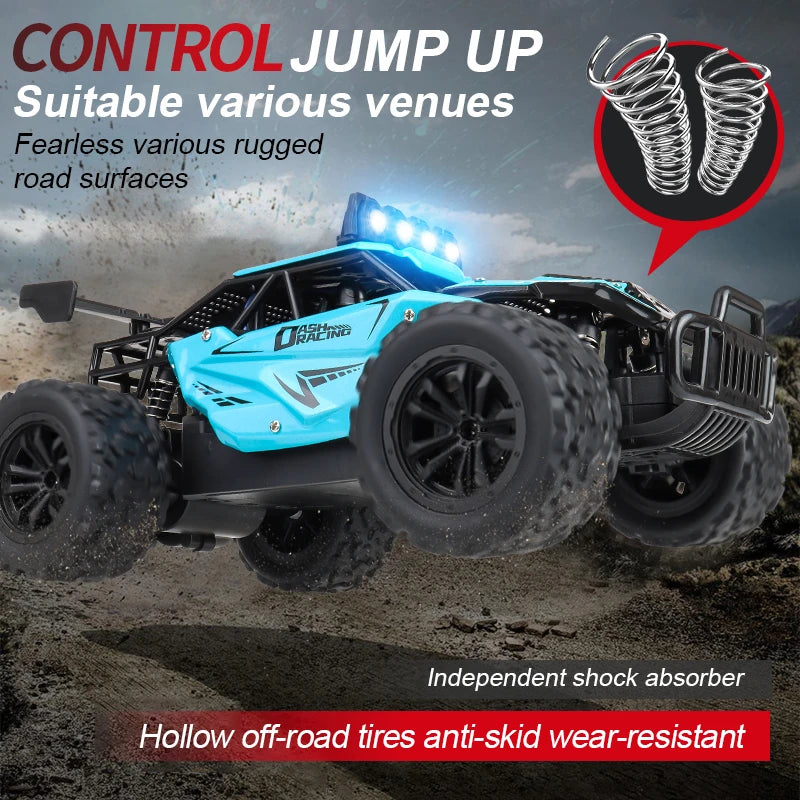 EZ RC8 2.4GRC Proportional Throttle Alloy Remote Control Car 1:16 Highspeed Big Foot Climbing off Road Vehicle Racing Model Toy