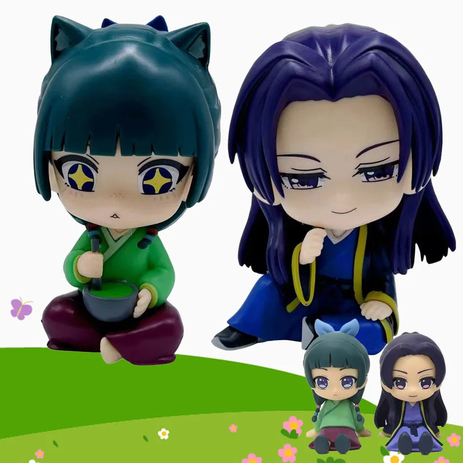 EZ New The Apothecary Diaries Maomao Jinshi Mini Figure Anime Periphery Kawaii Sitting Toys Desktop Car Ornaments Model Gifts