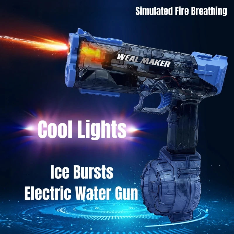 EZ Children High Pressure Electric Water Gun Toys Summer Outdoor Beach Pool Garden Fight Games Kids Automatic Bursts Watergun Gifts