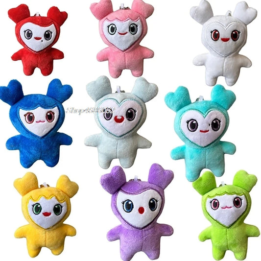EZ Lovelys Plush Korean Super Star Plush Toy Cartoon Animal TWICE Momo Doll Keychain Pendant for Fans Girls Birthday Gifts