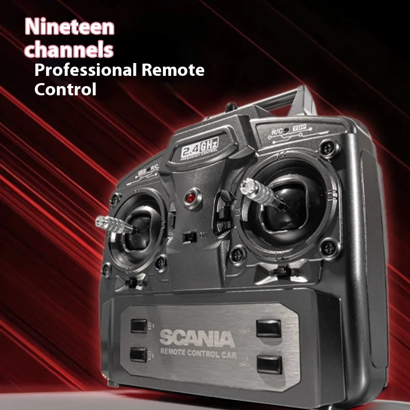 EZ Huina 1501 2025 New Scania Remote Control Heavy Truck Trailer Model Traction Car Advanced High end Toy Children Adult