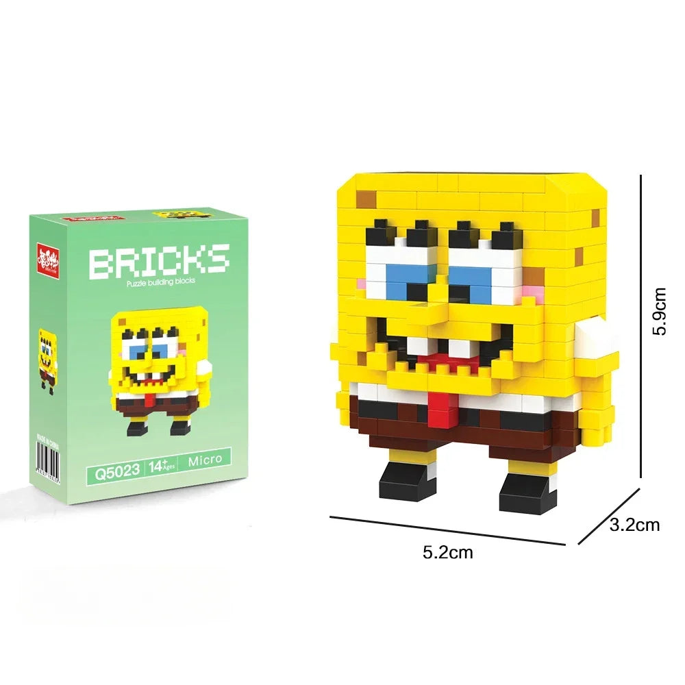 EZ New Super Mario Q Cartoon jigsaw Puzzle Blocks for children Small particles  educational toy student doll model gift