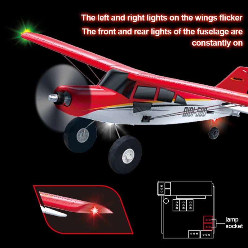 EZ Qidi560 Moore M7 Off-road RC Plane 4CH Brushless Remote Control Airplane Fixed Wing Aircraft Model EPP Foam Toys for Children