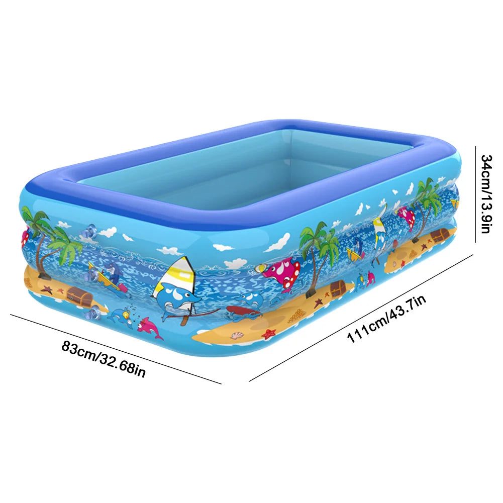EZ Inflatable Swimming Pool Baby Swimming Pools Removable Indoor Outdoor Swimming Pools Children Summer Pool Toys for Pool Party