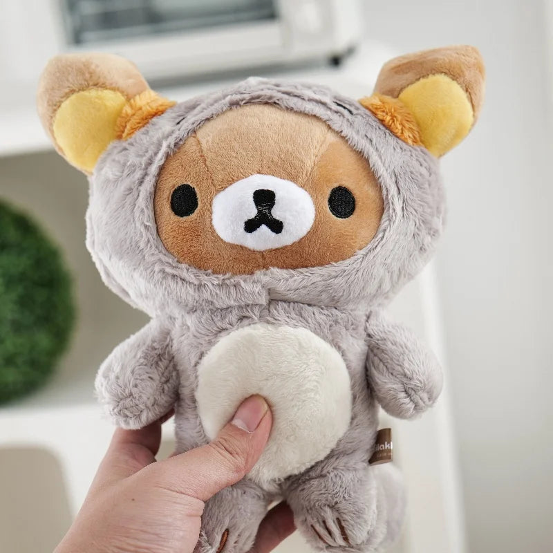 EZ Anime Rilakkuma Cartoon Plush Doll Soft bear Toys Kawaii Room Decor Teddy Bear Plushies Cute Couple Bear Xmas Gifts For Girls