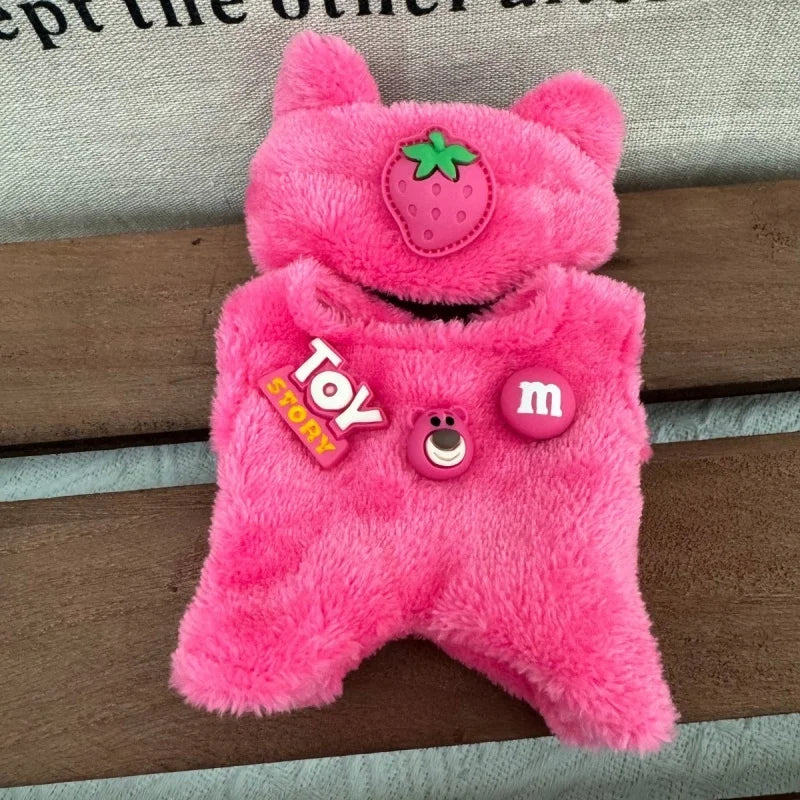 EZ Labubu Doll Hoodie Clothing Set – 17 cm (2-Piece Outfit)