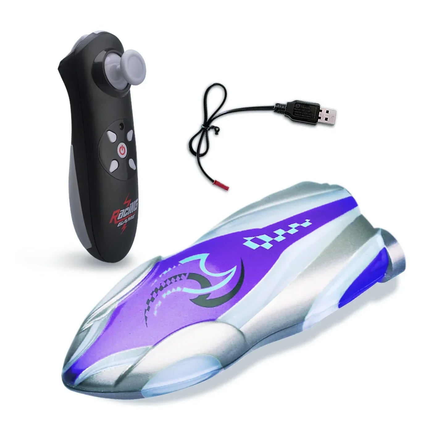EZ Mini Remote Controlled Boat Rc Stunt Boats 360 Degree Radio Remote Controlled Ship with Led Light Pool Water Toy Pool Toys Boys