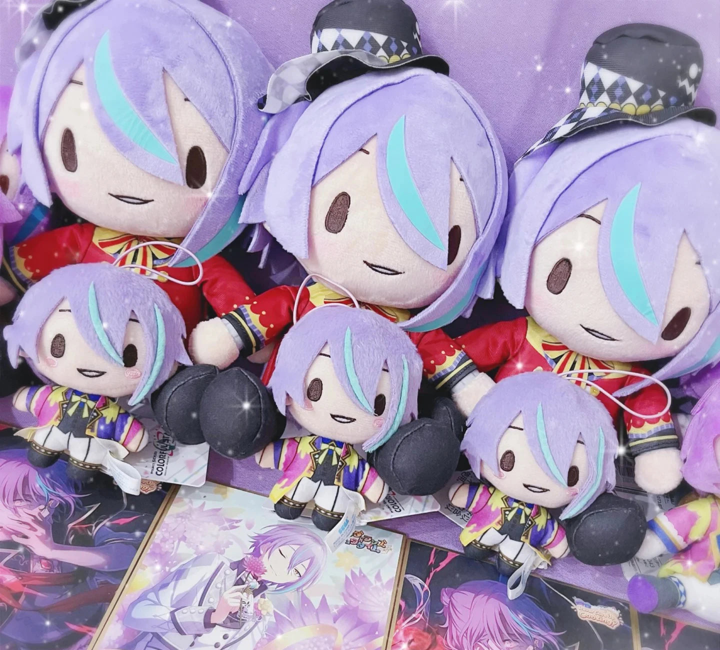 EZ 10cm Pjsk Plush Keychain Project Sekai Kamishiro Rui Stuffed Plushie Pendant  Yoisaki Kanade Kawaii Backpacks Ornaments Toy Gift