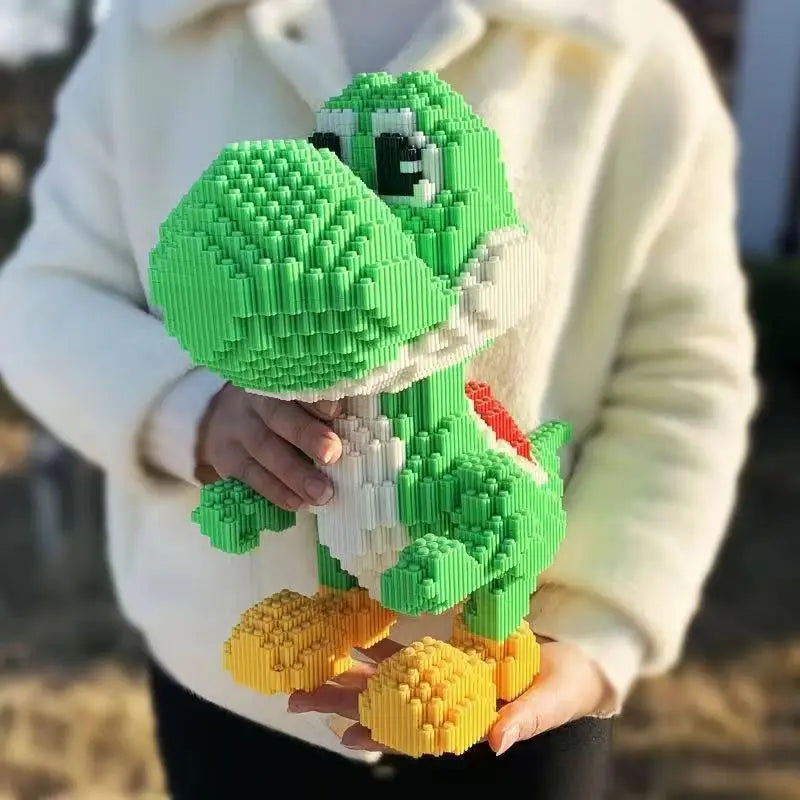 EZ New Disney Building Blocks Dinosaur Boys Small Particle Puzzle Toys For Children, High Difficulty Ornament Gifts