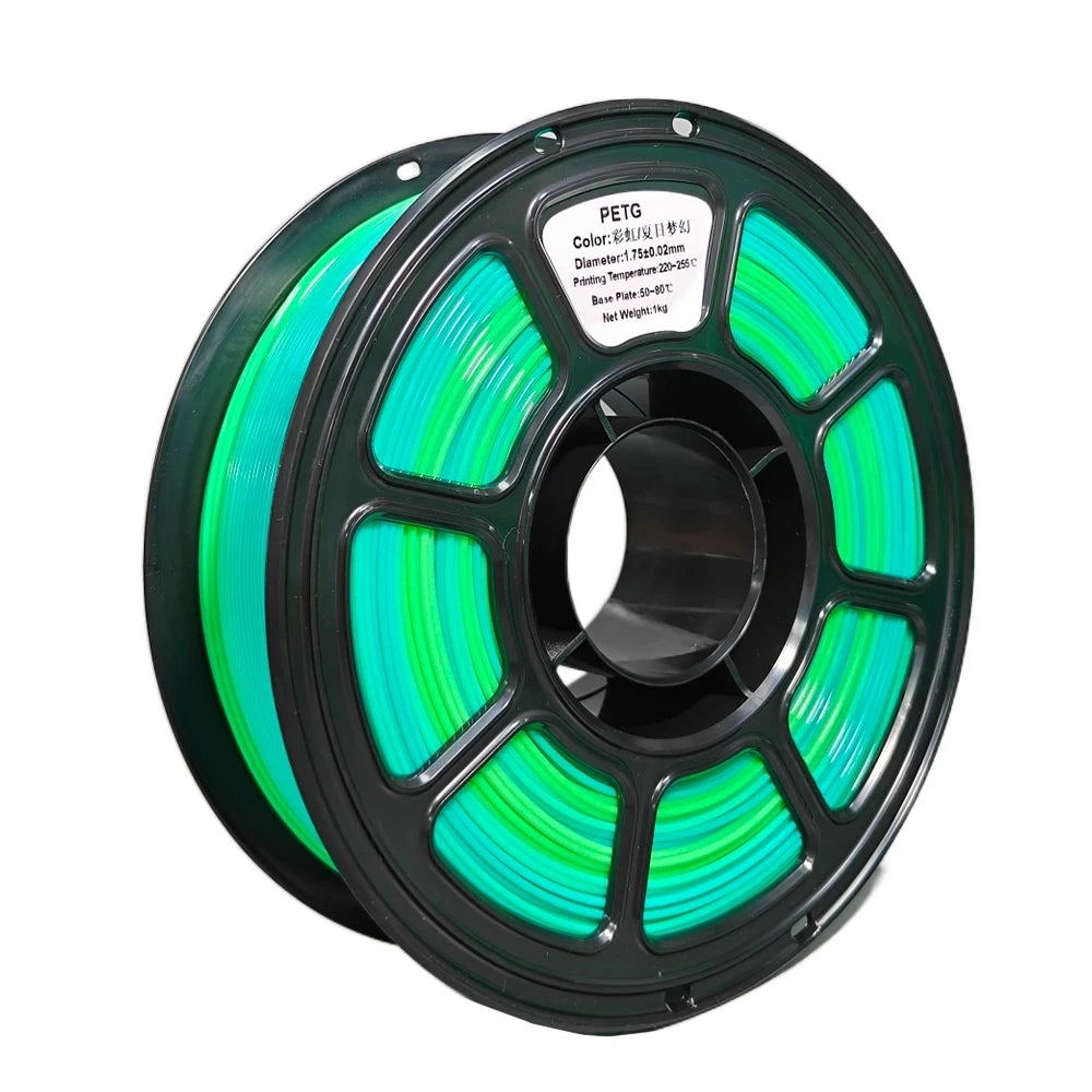 EZ Tideboom PETG Filament 3D Printing Materials 1KG Eco-Friendly 3D Printer Petg Filament  Good Toughness Colorful Petg 필라멘트