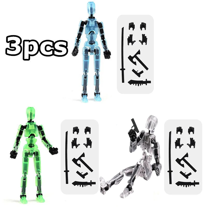 Lucky Puppets 13 Doll,Multiple Styling Combinations Robot Model