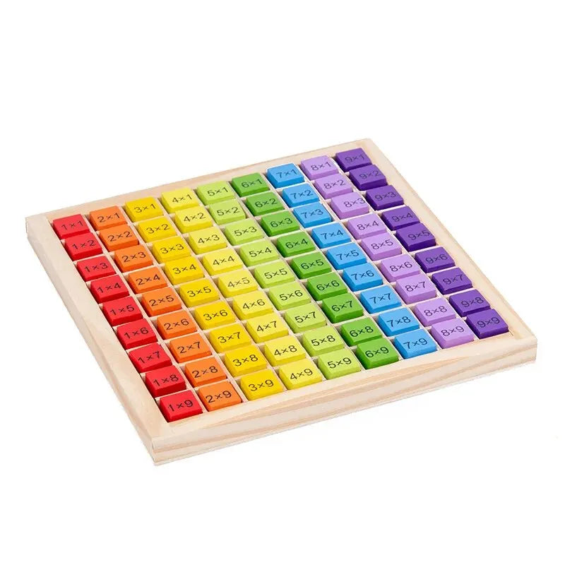 EZ Montessori Educational Wooden Math Toys For Kids Children Baby Toys 99 Multiplication Table Math Arithmetic Teaching Aids