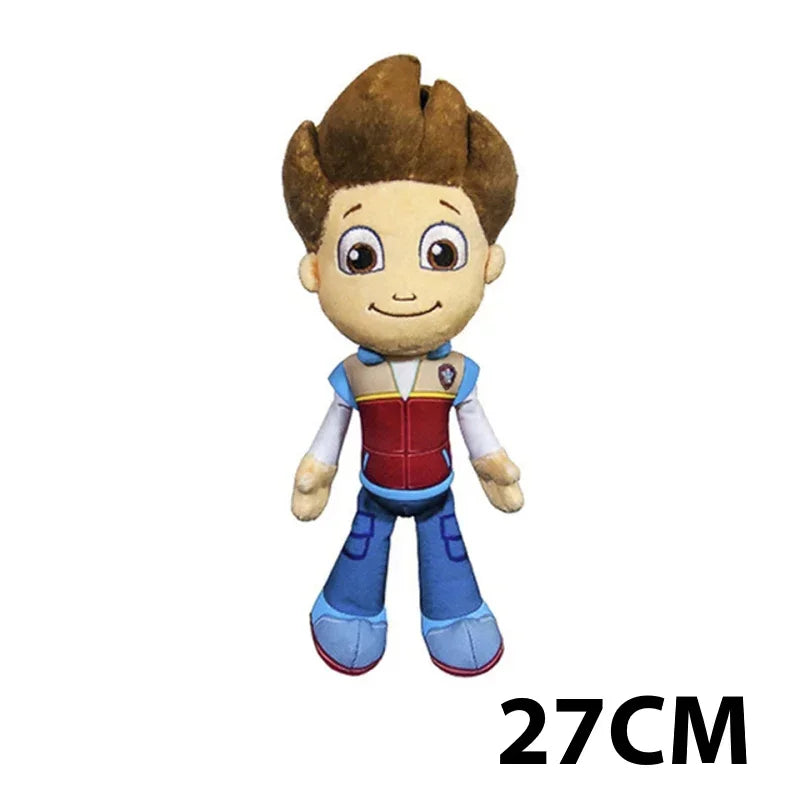 EZ Paw Patrol Plush Doll Chase Rock Animal Dog Cartoon Model Action Figures Movies Peripherals Children Birthday Gift