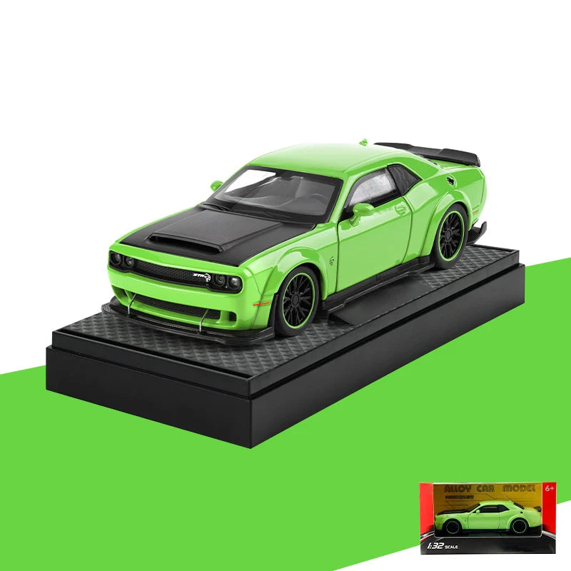 EZ 1:32 Dodge Challenger SRT Hellcat Redeye V8 Alloy Metal Diecast Model American Muscle Sports Car Collection Of Hobby Decorations