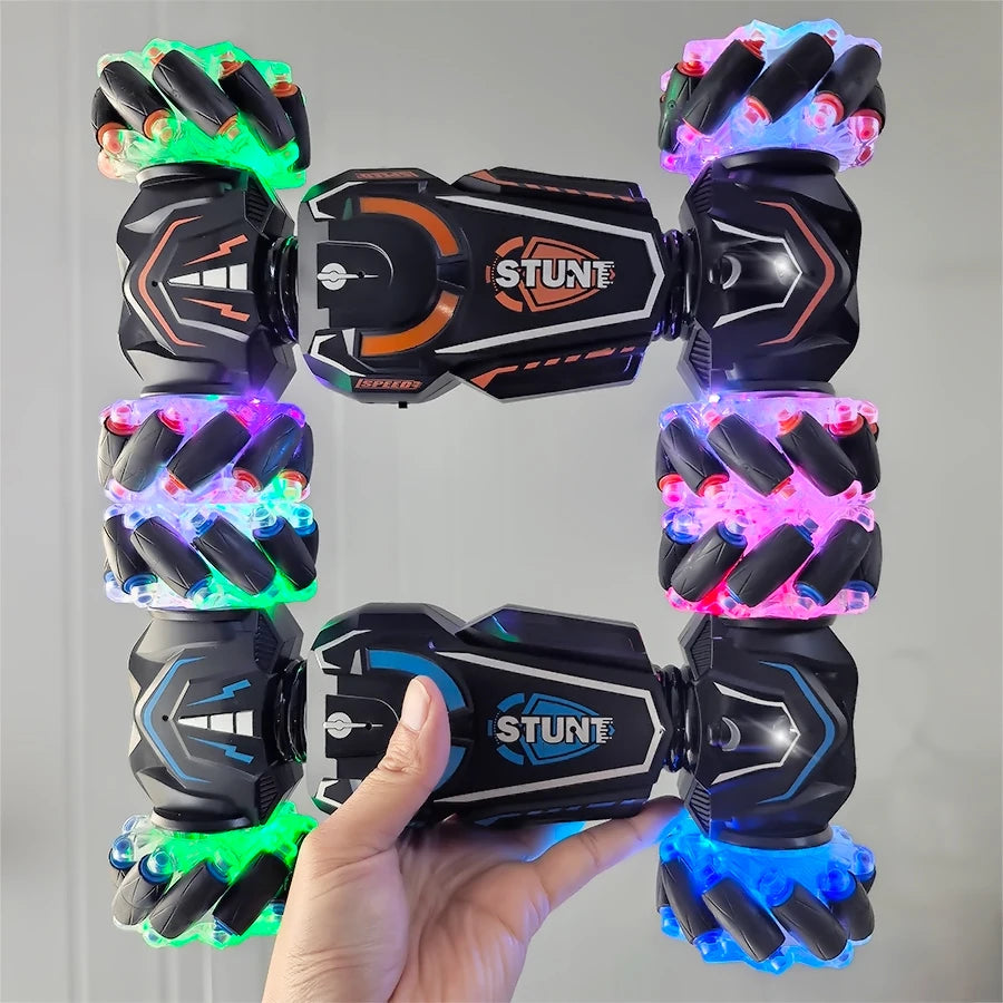 EZ 4WD RC stunt car rotation drift 2.4G wireless remote control car children's and boys sound and light toy car