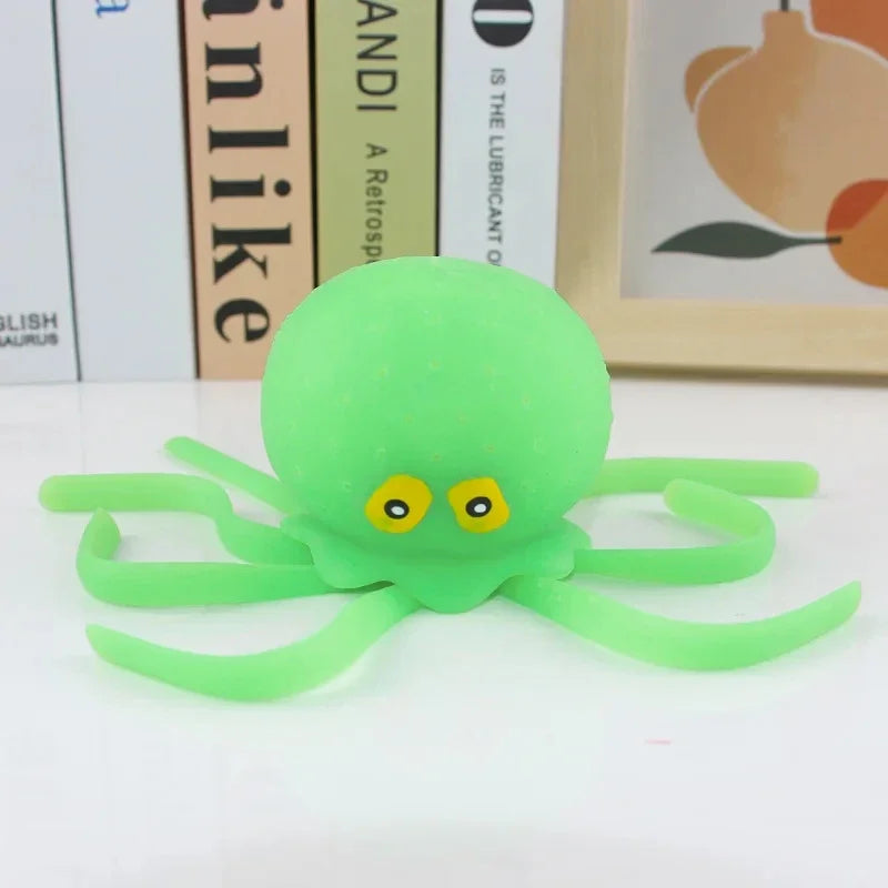 EZ Baby Bath Toys Sponge Water Absorbing Octopus Squeezing Stress Relief Toys Summer Swimming Play Water Toy for Children