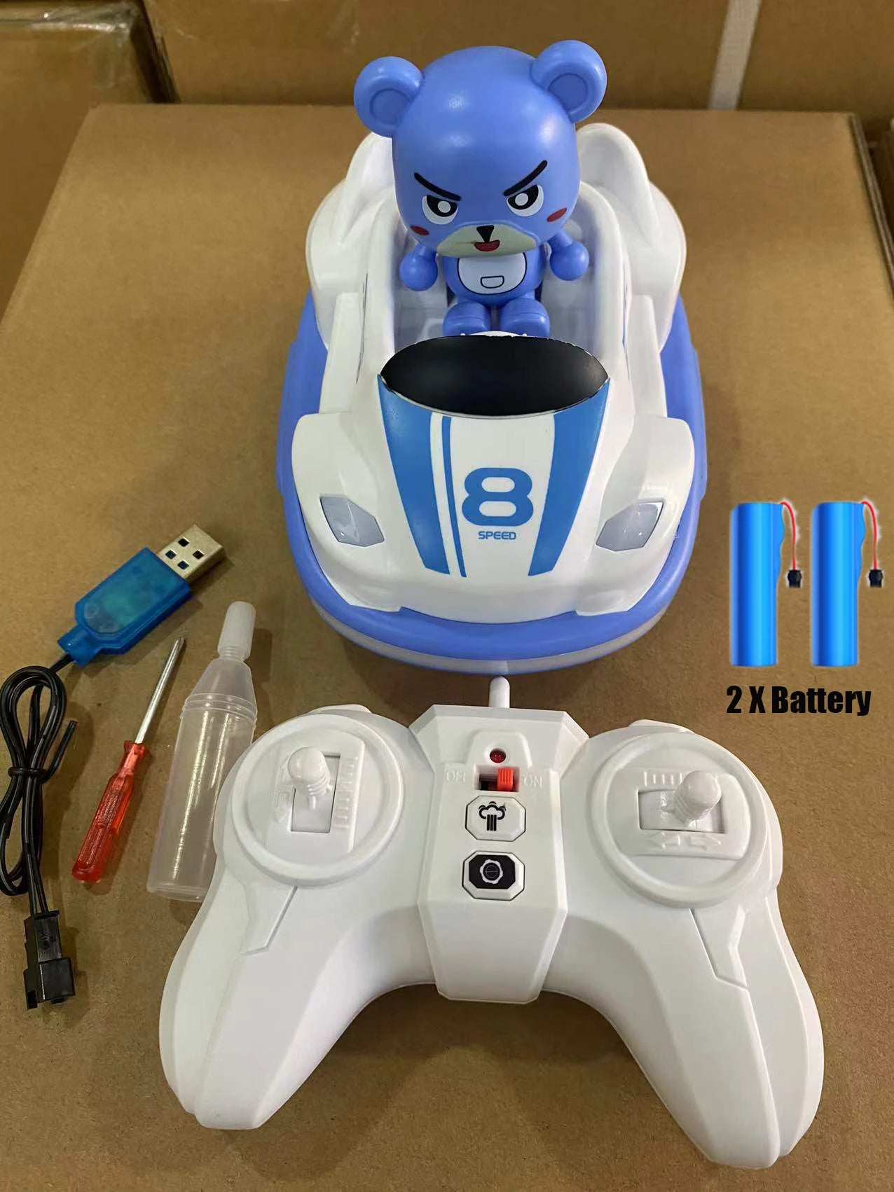 EZ Remote Control Bumper Car Sound And Light music Parent-child Competitive Interaction Go Kart Battle Boy Toys for Children