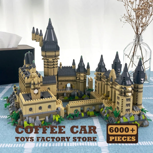 EZ Creative Magic School Model Diamond Bricks Sets Medieval Castle MOC Building Blocks DIY Plastic Toys Adult Kids Christmas Gifts