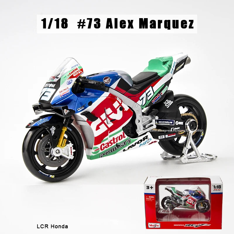 EZ Maisto 1:18 2022 Ducati Pramac Racing #5 Zarco #89 Martin Licensed Simulation Alloy Motorcycle Model Colle Yamaha