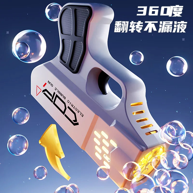 EZ New bubble machine pistol toy usb rechargeable hand-held automatic children hand-held bubble machine.