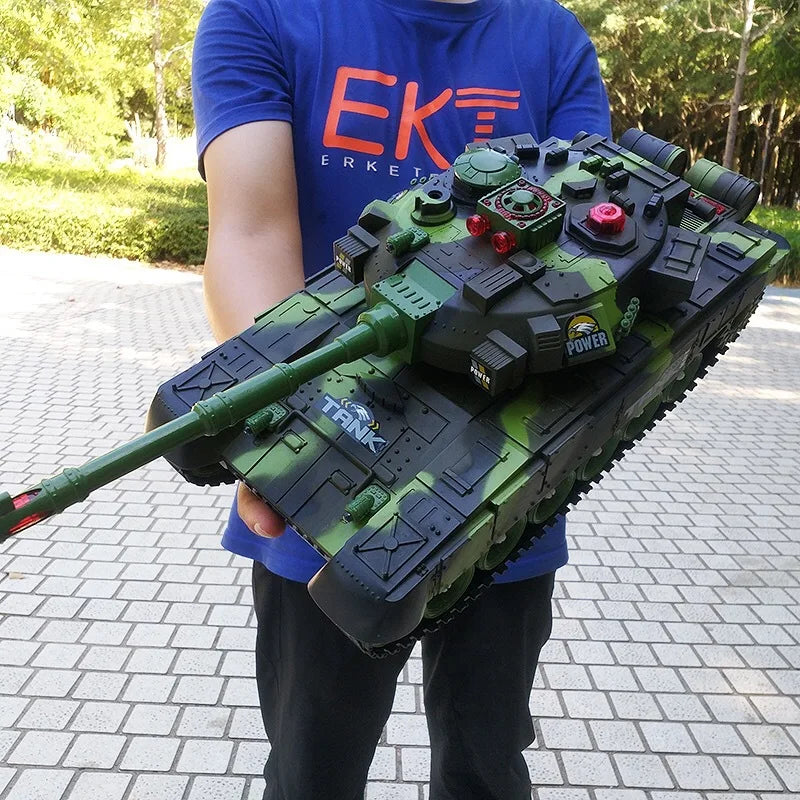 EZ 55/44/33CM Rc Tank Military War Tanks Electric Car Remote Control Simulation Shooting Radio-Controlled Crawler Toys for Boys