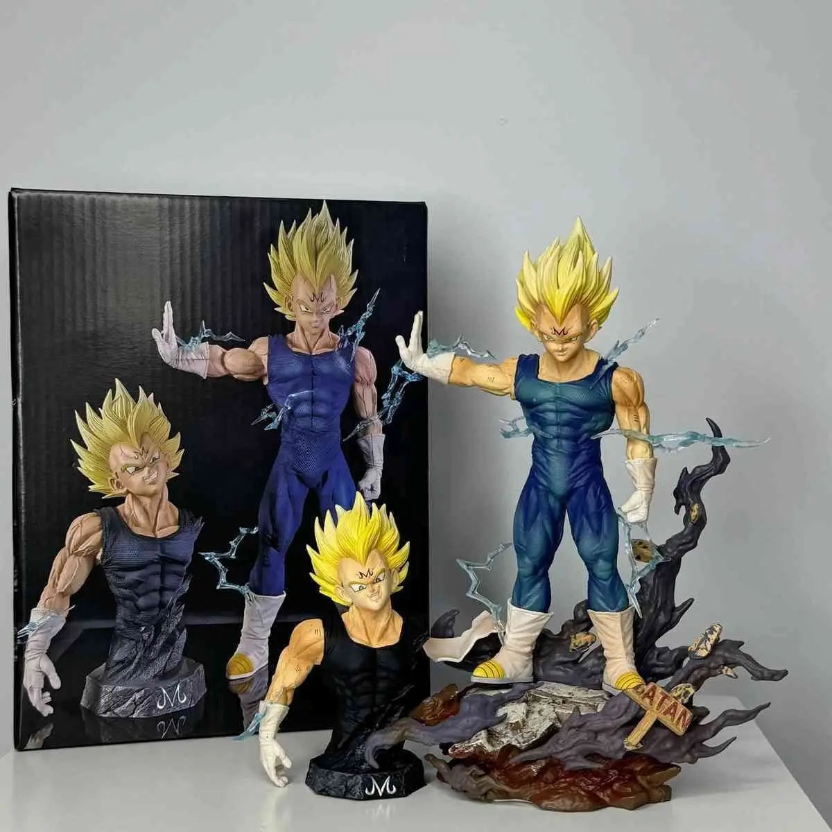 EZ Dragon Ball Z Figure Majin Vegeta Anime Figurine 22cm PVC Action Figures Decoration Collection Model Toys Kids Christmas Gifts