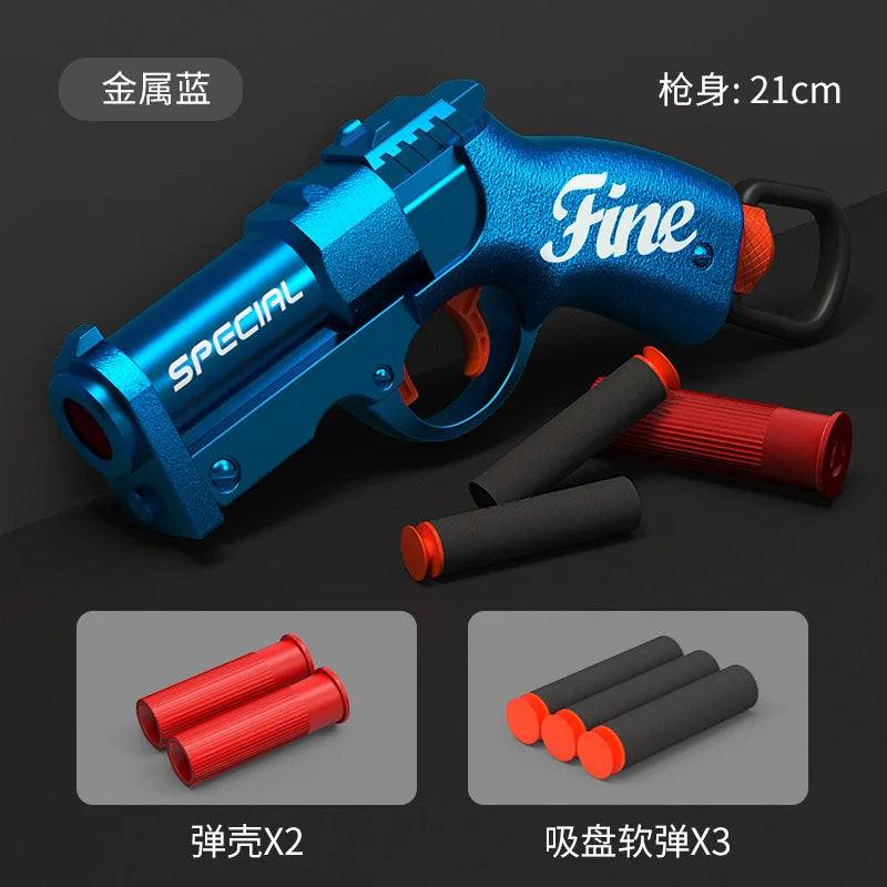 EZ Soft Bullet Mini S686 Shell Throwing Launcher Toy Gun Airsoft Foam Bullet Blaster CS Outdoor Weapon Children Pistol Gift for Kid