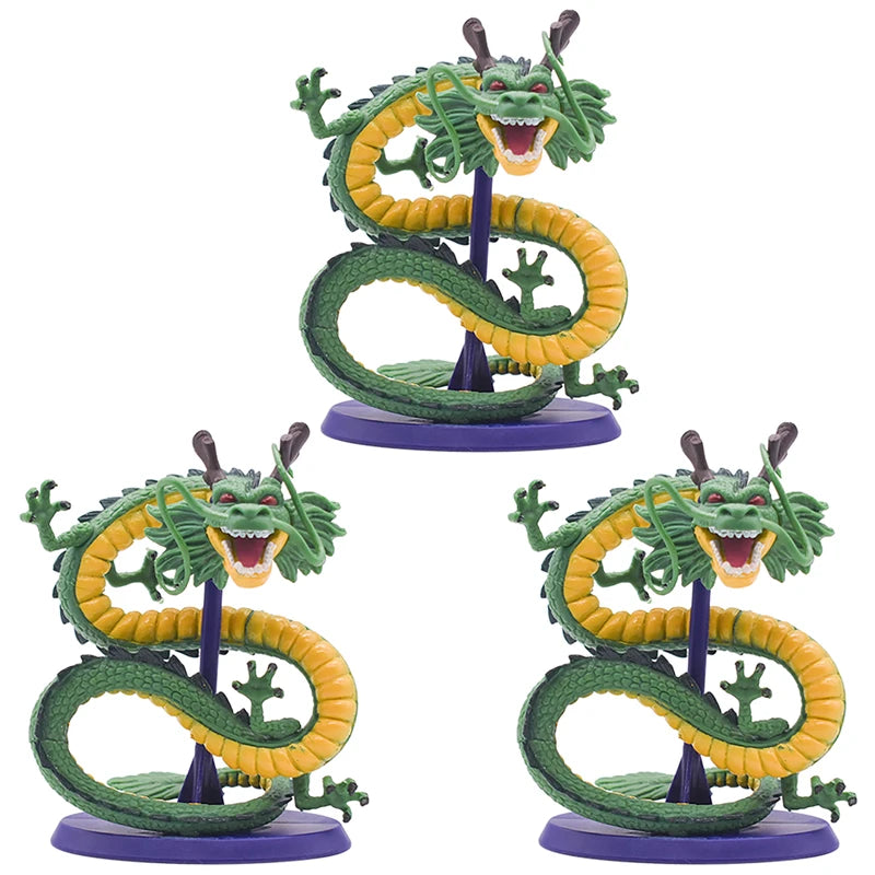 EZ Dragon Ball Z Shenron Figure Toys DBZ Cartoon Son Goku Cyan Dragon Handmade PVC Figurine Anime Decoration Birthday Model Dolls