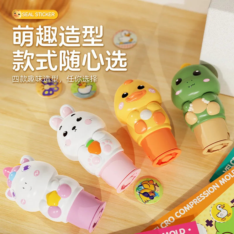 EZ Popular Children's Magic Seal Sticker Book Toy Stamp Reward Boys and Girls Cartoon Cute Rabbit