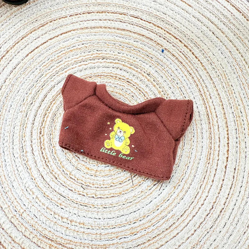 EZ Labubu Doll Clothes Plush Doll'S Clothes Cool And Sweet Leather Clothing Labubu I II Idol Dolls Sitting Party Accessories