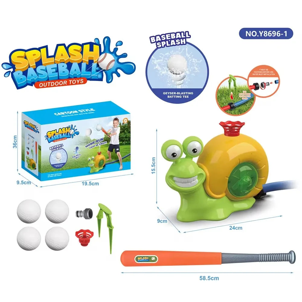 EZ Hydrant Sprinkler Outdoor Water Spray Toy Backyard Garden Water Toys Summer Yard Cartoon Splash Sprinkler Baby Bath Toy for Kids