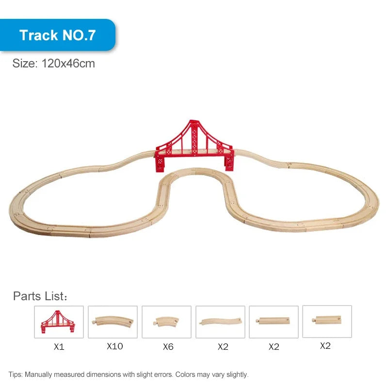 EZ Compatible With Tomas And Friends Wooden Train Track Set Toys For Children Wooden Railway Toy DIY Road Accessories Toy Kids Gift
