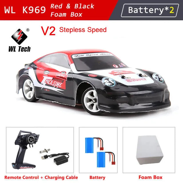 EZ WLtoys K969 K989 Pro 1:28 4WD 2.4G Mini RC Racing Car High Speed Off-Road Remote Control Drift Toys Alloy Vehicle for Kids Gift