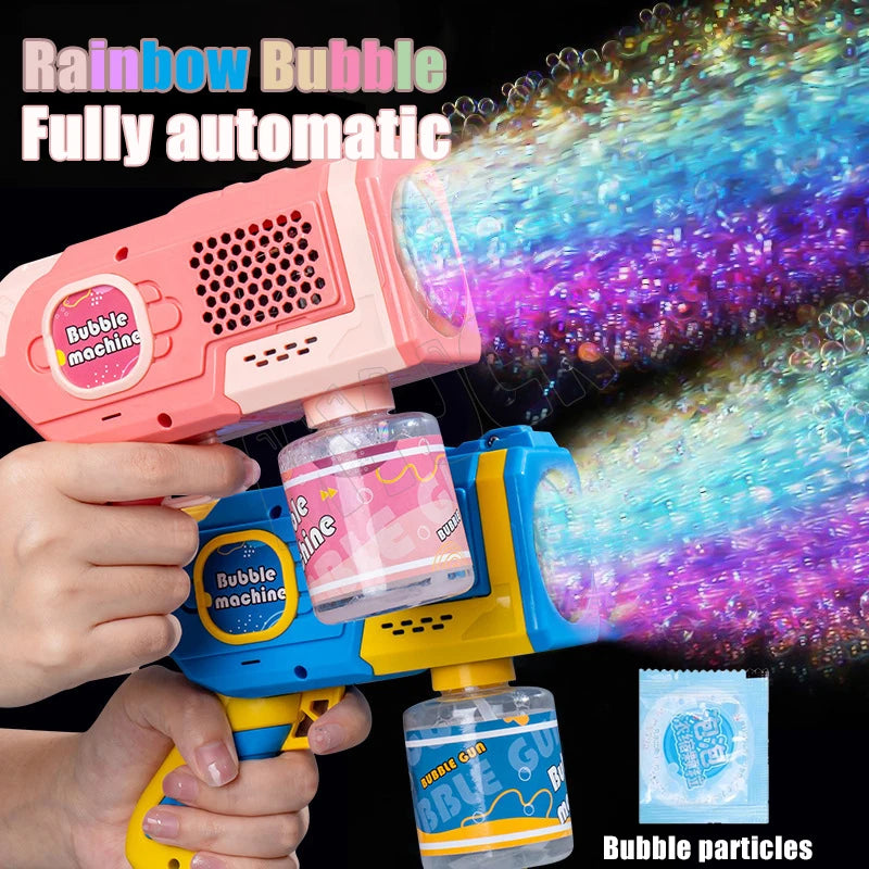 EZ Space Electric Automatic Bubble Machine Bubble Gun Summer Beach Bathing Outdoor Games Children Fantasy Kids Bubble Toy