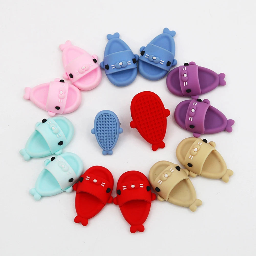 EZ (Shoes Only)17cm/10.5cm Labubu Accessories 3.0/4.0 Shoes Dolls Can Wear Shark Slippers Fun and Stylish Casual Shoes for Playtime