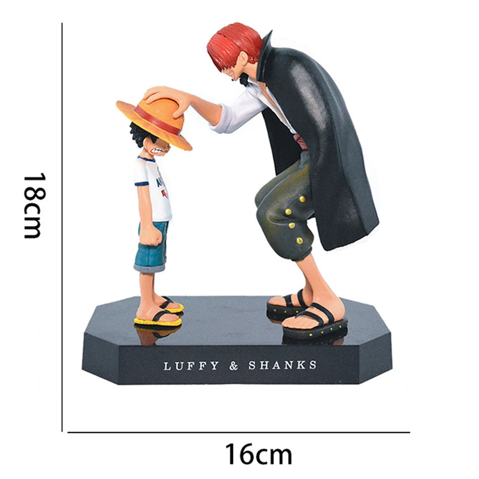 EZ 18cm One Piece Anime Figure Four Emperors Shanks Straw Hat Luffy Action Figure One Piece Sabo Ace Sanji Roronoa Zoro Figurine