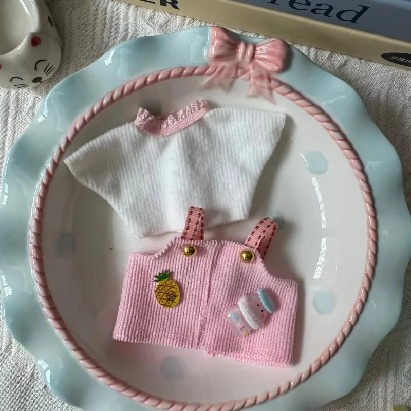 EZ Labubu Doll Hoodie Clothing Set – 17 cm (2-Piece Outfit)