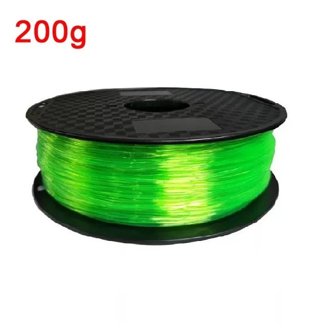 EZ Flexible Filament TPU 1.75mm 200g Translucent Filament Soft 95A TPU FDM 3D Printer Material Glow In The Dark Filament Rainbow