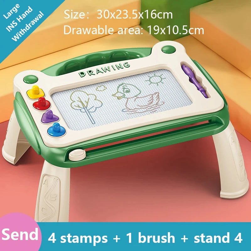 EZ Children's Magnetic Drawing Board Writing Board Colored Graffiti Board Art Education Drawing Toy Interactive Early Education Toy