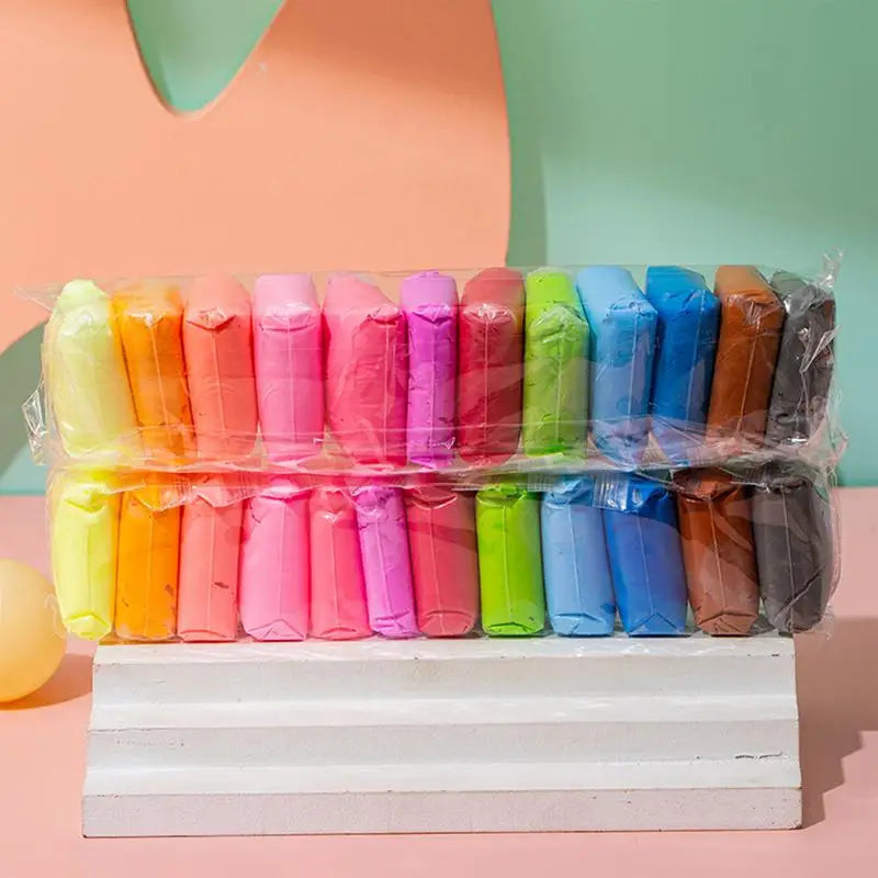 EZ Colored Clay Child Modelling Craft Children Air Dry Clay With Hand Tools Stimulate Kids Early Learning Activities Interactive