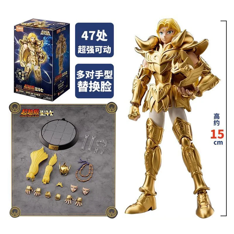 EZ Blokees Gold Saint Building Block Saint Seiya Assembling Toys Shura Aiolos Hidden items Assembly Figure Children Birthday Gift
