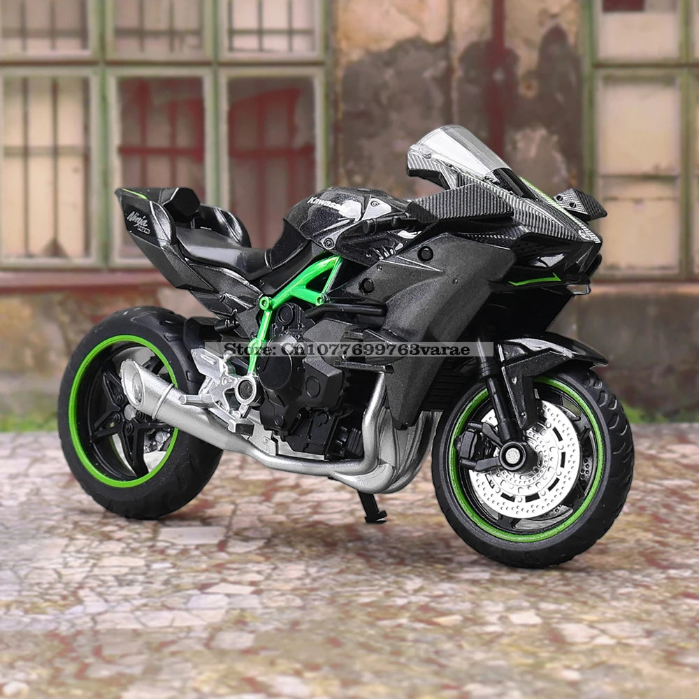EZ MSZ 1:18 Kawasaki Ninja H2R  GSX-R1000 YAMAHA YZF-R1 Classic Motorcycle Static Model Alloy Die Casting Car Toy Gifts