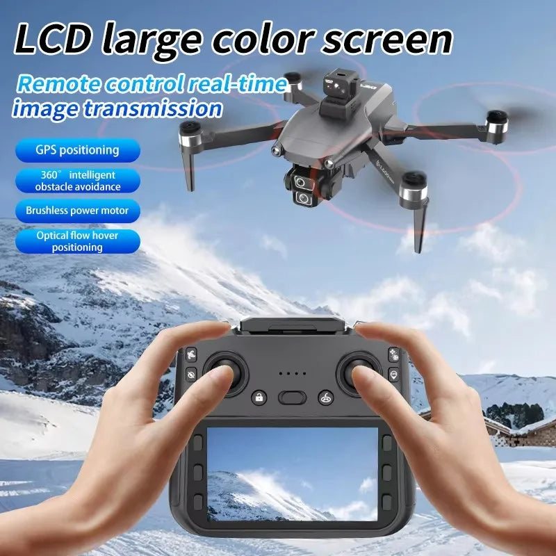 EZ L600-1 Pro GPS Drone 4K Professional HD Dual Camera With Screen 5G WIFI 360°Obstacle Avoidance Brushless Rc Quadcopter Drone