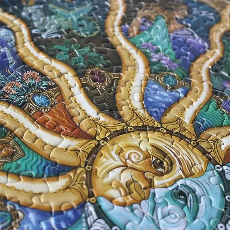 EZ Adult Round Puzzle 1000 Pieces 12 constellations Challenge Games Learning Educational Puzzle Toys Moon Puzzle Space Flat Puzzle