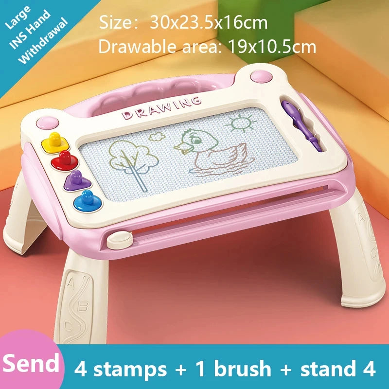 EZ Children's Magnetic Drawing Board Writing Board Colored Graffiti Board Art Education Drawing Toy Interactive Early Education Toy