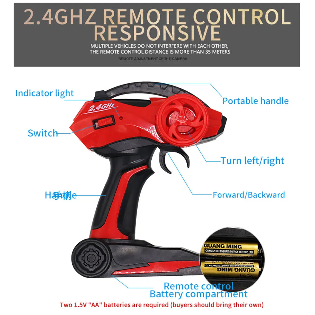 EZ 4WD Metal Alloy Body RC Truck Off-Road 4x4 2.4G 1/8 All Terrain Large Rock Crawler Remote Control Car Toys Gift for Children Toy