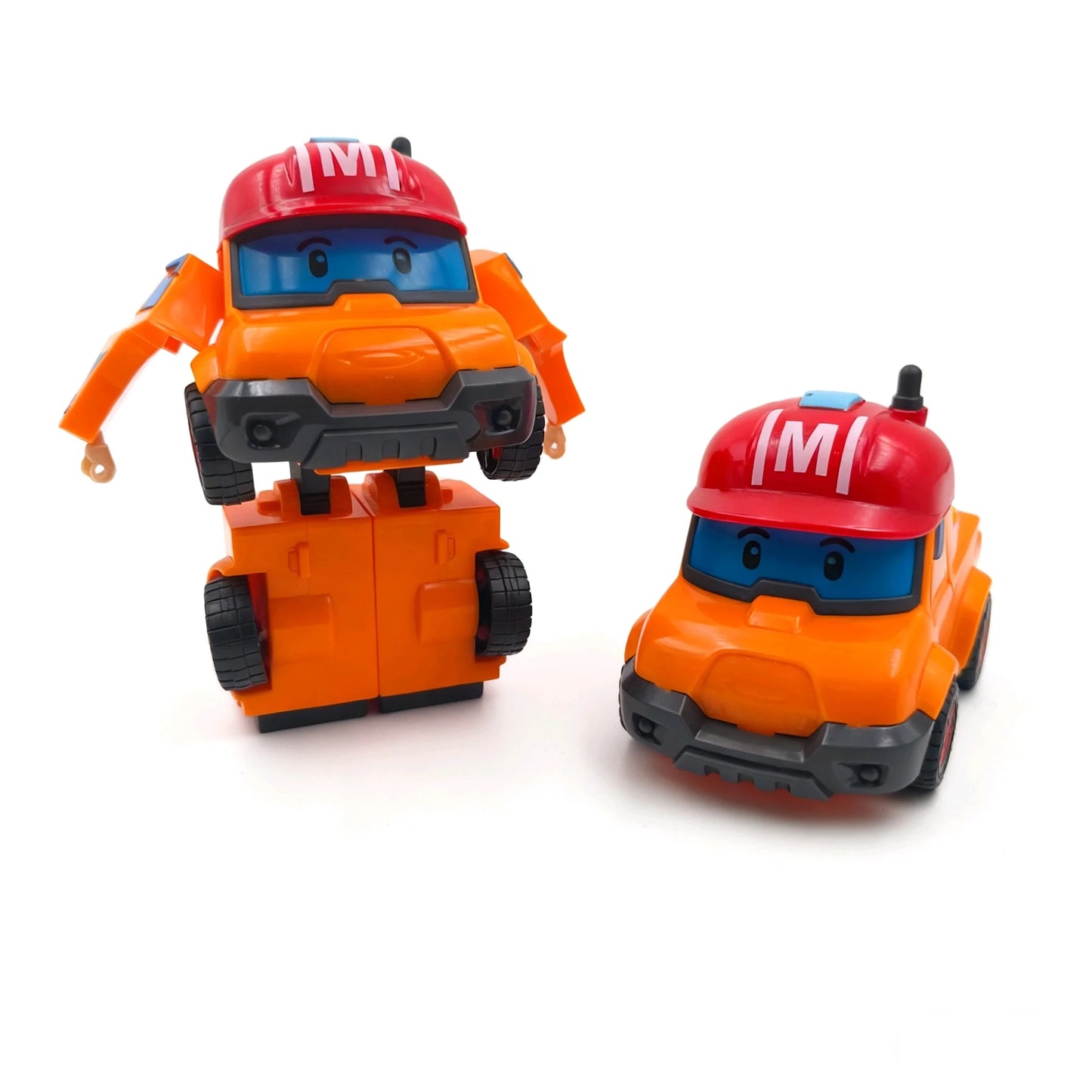 EZ 6pcs/set Cartoon Robocar Poli Action Figures Transformation Anime Hand Deformation Car Model Airplane Gift Toys Robots For