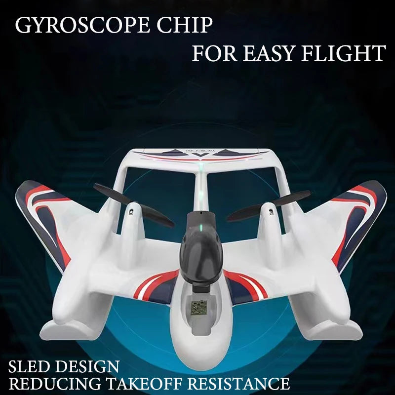 EZ Top 2CH P747 Sea And Air RC Airplane EPP Remote Control Aircraft  With LED Fixed Wing Glider Toys The Best Gift For Boys