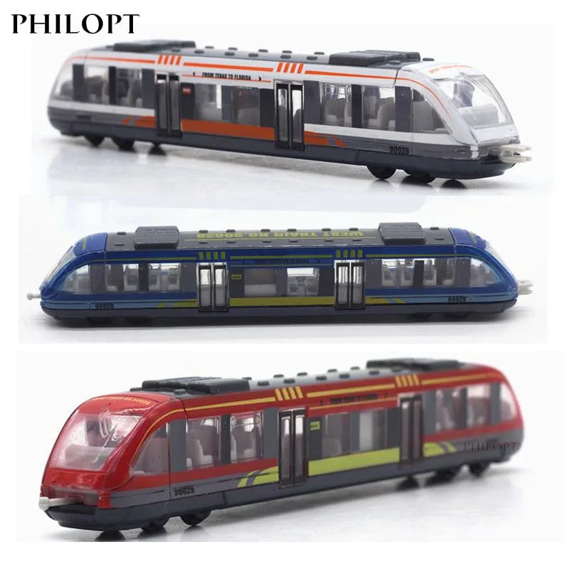 EZ Simulation Alloy Metal High Speed Rail Diecast Train Toy Model Educational Toys Boys Children Train Alloy Model Car Toys Gift